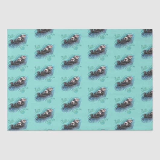 Papier Mousseline Papier Tissu De Loue De Mer (Recto)