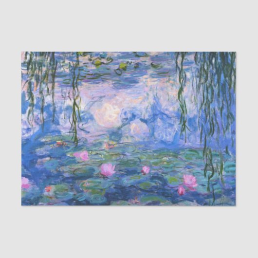 Papier Mousseline Papier Tissu De Lys D'Eau (Claude Monet) (Recto)