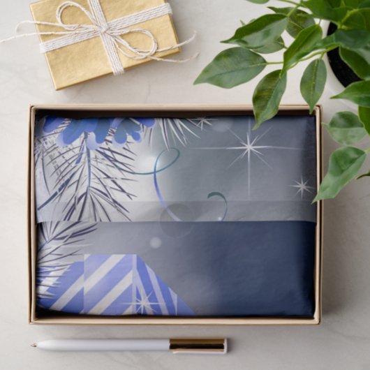 Papier Mousseline Papier Tissu de Noël/Bougies (Cadeau)