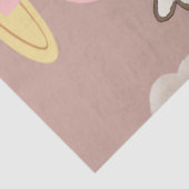 Papier Mousseline Papier Tissu de Noël Cappuccino Café (Détail)