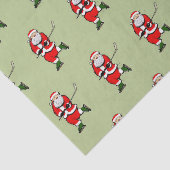 Papier Mousseline Papier Tissu de Noël de Hockey (Détail)