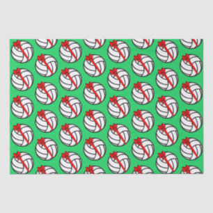 Papier Mousseline Papier Tissu de Noël de volley-ball