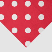 Papier Mousseline Papier Tissu de Noël des grands Pois (Détail)