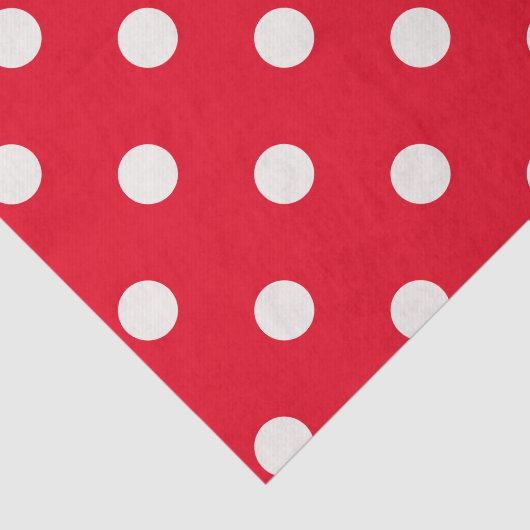 Papier Mousseline Papier Tissu de Noël des grands Pois (Détail)