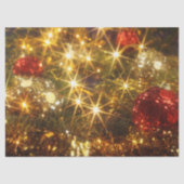 Papier Mousseline Papier Tissu De Noël Étincelant (Recto)