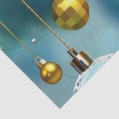 Papier Mousseline Papier Tissu de Noël, Joyeux Noël, Chien (Détail)