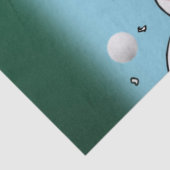 Papier Mousseline Papier Tissu de Noël, Joyeux Noël, Snowman (Détail)