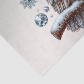 Papier Mousseline Papier Tissu de Noël Owl (Détail)