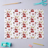 Papier Mousseline Papier Tissu de Noël, Père Noël (Artisanat)