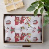 Papier Mousseline Papier Tissu de Noël, Père Noël (Cadeau)