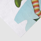 Papier Mousseline Papier Tissu de Noël, Père Noël Golf (Détail)