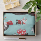 Papier Mousseline Papier Tissu de Noël, Pingouin (Cadeau)