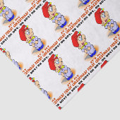 Papier Mousseline Papier Tissu de Noël pour bébés (Détail)