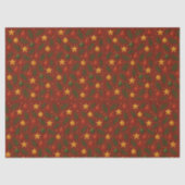 Papier Mousseline Papier Tissu de Noël Rouge classique - Cadeau de v (Recto)