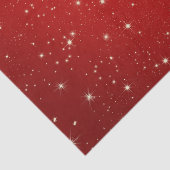 Papier Mousseline Papier Tissu de Noël Stand Red Night Sky (Détail)