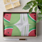 Papier Mousseline Papier Tissu de Noël Watermelon White Bow (Cadeau)