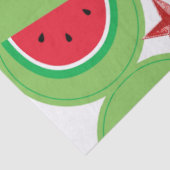 Papier Mousseline Papier Tissu de Noël Watermelon White Bow (Détail)