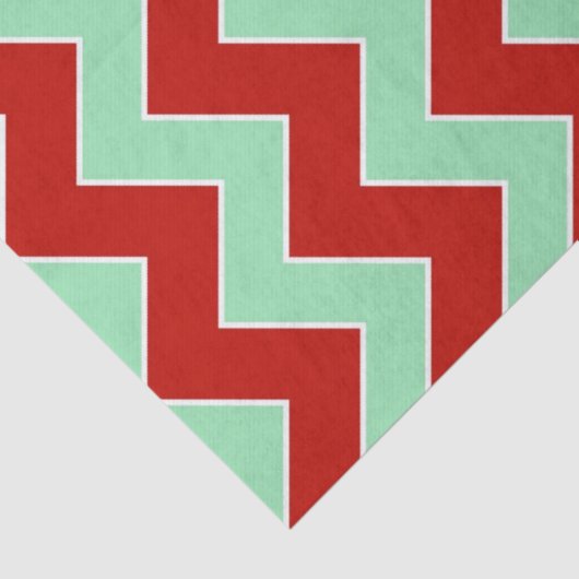 Papier Mousseline Papier Tissu de Noël Zigzag (Détail)