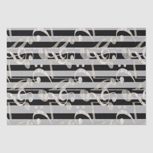 Papier Mousseline Papier Tissu De Notation De Musique (Recto)