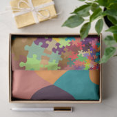 Papier Mousseline papier tissu de puzzle fractal (Cadeau)