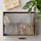 Papier Mousseline Papier Tissu Décoratif Or Unique (Cadeau)