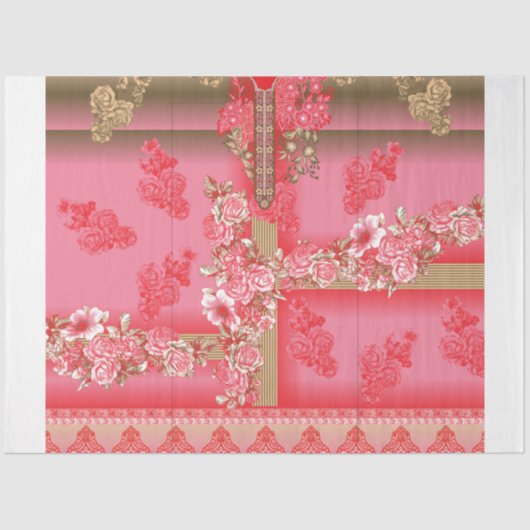 Papier Mousseline Papier Tissu décoratif personnalisé | Enveloppe ca (Recto)