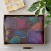 Papier Mousseline Papier Tissu Découpage Coeurs arc-en-ciel (Cadeau)