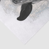 Papier Mousseline Papier Tissu Découpage couleur d'aquarelle noir (Détail)