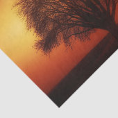 Papier Mousseline Papier Tissu Découpage de l'arbre de Sunset (Détail)