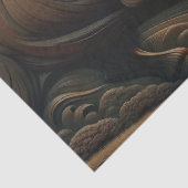 Papier Mousseline Papier Tissu Découpage en bois (Détail)