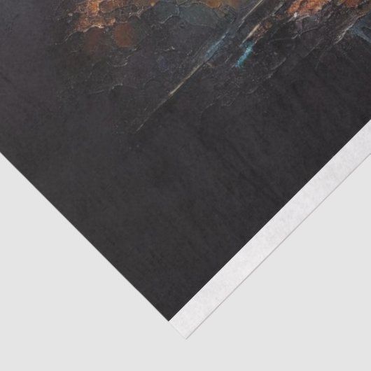 Papier Mousseline Papier Tissu Découpage Panthère Noire (Détail)