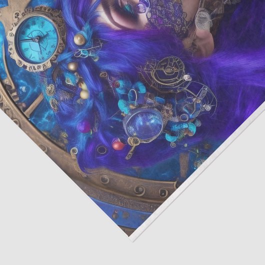 Papier Mousseline Papier Tissu Découpage - Steampunk moderne (Détail)