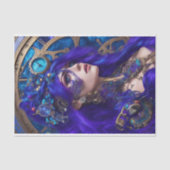 Papier Mousseline Papier Tissu Découpage - Steampunk moderne (Recto)