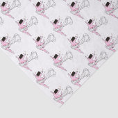 Papier Mousseline Papier Tissu "Déesse avec courbes" (Détail)