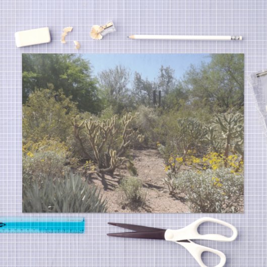 Papier Mousseline Papier Tissu Désert (Artisanat)