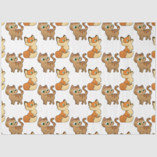 Papier Mousseline Papier Tissu Design animal mignon