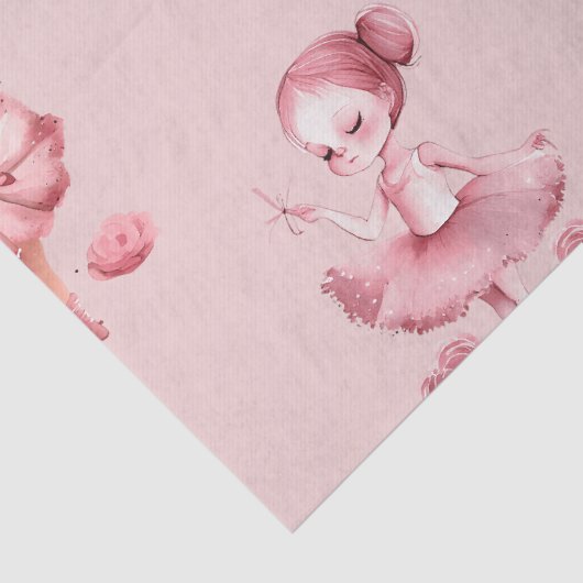Papier Mousseline Papier Tissu Design Ballerina (Détail)