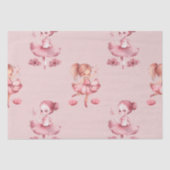 Papier Mousseline Papier Tissu Design Ballerina (Recto)