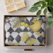 Papier Mousseline Papier Tissu d'explosion jaune (Cadeau)