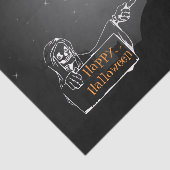 Papier Mousseline Papier Tissu D'Halloween Chassé À La Peur (Détail)