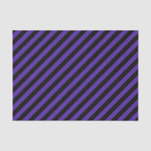 Papier Mousseline Papier Tissu Diagonal Violet/Noir