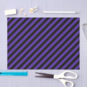 Papier Mousseline Papier Tissu Diagonal Violet/Noir (Artisanat)