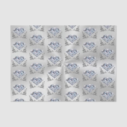 Papier Mousseline Papier Tissu Diamond (Recto)