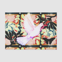 PAPIER TISSU DOVE ET VINES