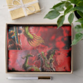 Papier Mousseline Papier Tissu Dragon Imaginaire (Cadeau)