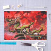 Papier Mousseline Papier Tissu Dragon Imaginaire (Artisanat)