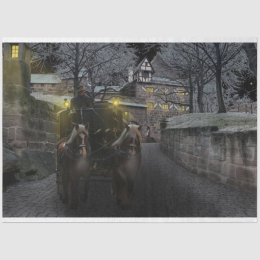 Papier Mousseline papier tissu du château d'hiver (Recto)