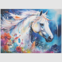 Papier Tissu du Cheval de Fente d'Encre Coloré