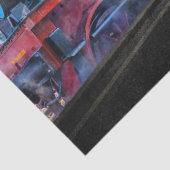 Papier Mousseline papier tissu du train à vapeur (Détail)