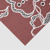 Papier Mousseline Papier Tissu en dentelle noire vintage (Détail)